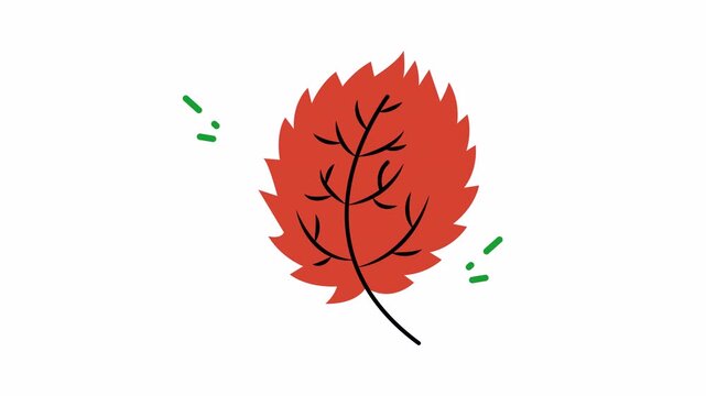 Simple autumn leaf illustration suitable for fall designs. Perfect for seasonal graphics, autumnthemed projects, naturerelated content, greeting cards, and posters.