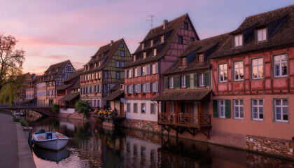 Naklejka premium Petite France Twilight Glow