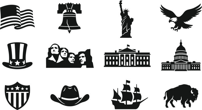 Memorial day may 27 usa patriotic symbols collection american icons national landmarks