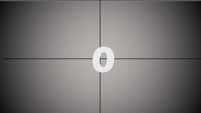 4K resolution 5 second countdown animation.