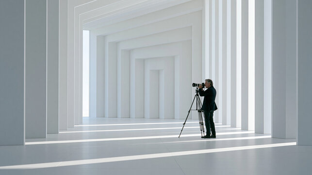 Modern Interior Architectural Photography: A Play of Light, Shadows, and Minimalism in Artistic Composition
