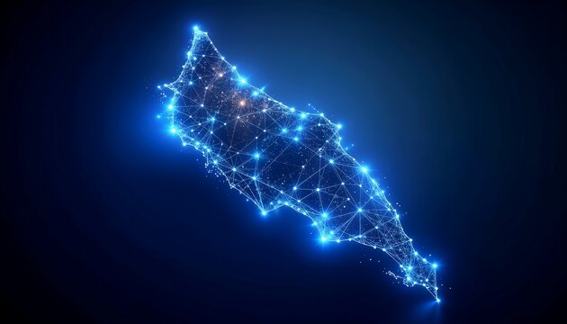 Digital Aruba Map Connected Island Network