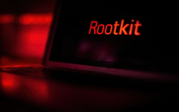 Rootkit Shown on Screen at Night
