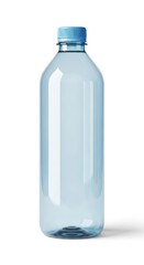 Naklejka premium Transparent Plastic Water Bottle - Hydration and Refreshment in a Clear Container.