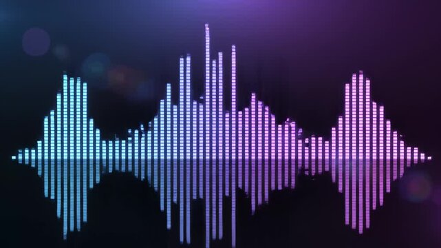 Colorful sound wave graphic ideal for creative backgrounds and modern web design