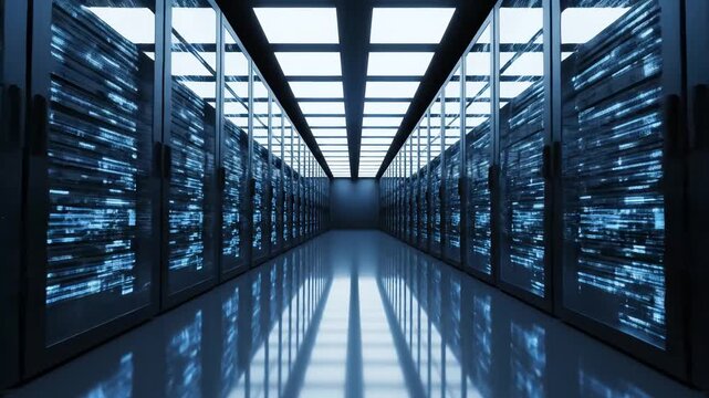 server room with data racks ideal for modern app promotions and digital marketing