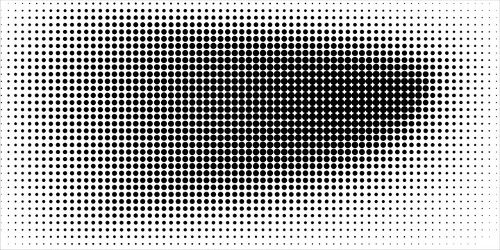 Grunge halftone gradient background. Faded grit noise texture. White and black sand wallpaper. Retro pixelated backdrop. Anime or manga style comic overlay. Vector graphic design textured template