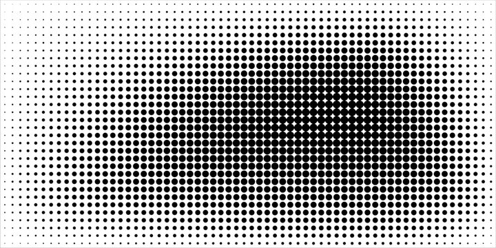 Grunge halftone gradient background. Faded grit noise texture. White and black sand wallpaper. Retro pixelated backdrop. Anime or manga style comic overlay. Vector graphic design textured template