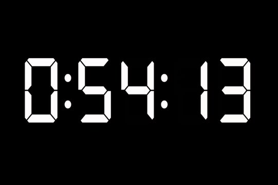 countdown timer in one minute 1 hour countdown, timer animation in sixty seconds