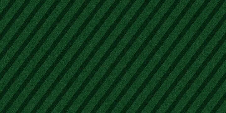 Green grass seamless texture on striped sport field. Astro turf pattern. Carpet or lawn top view. Vector background. Baseball, soccer, football or golf game.