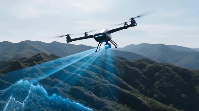 Technology-sensitive drone terrain mapping
