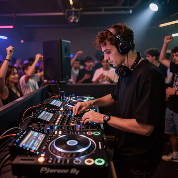 Photorealistic Sound Cd. Image Of Dj Equipment At Nightclubs And Music Festivals, Featuring Future House Music