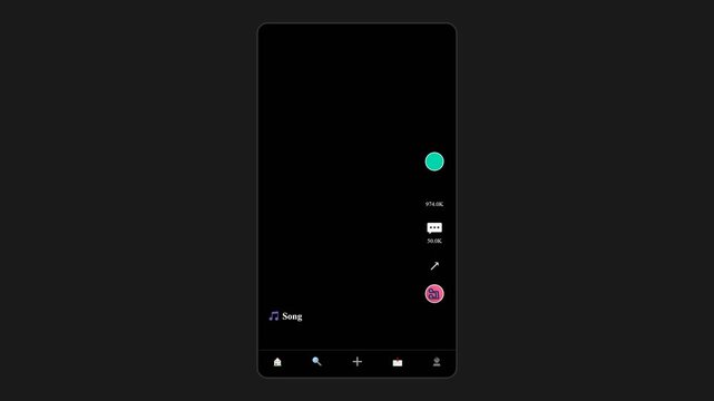 Clean Smartphone Interface Mockup with Social Media Icons and Empty Content Area