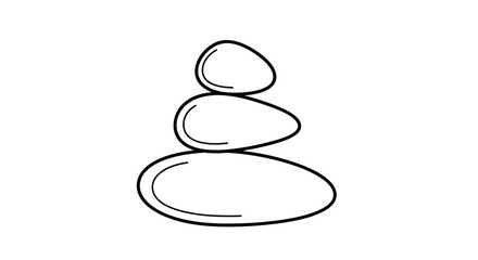 Stacked stones in a balanced pile. © Dhii