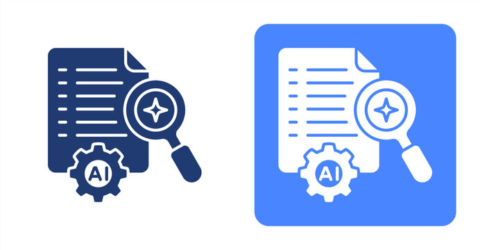 Ai Summary icon, with contrast background.