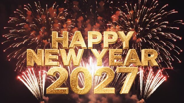 New Year fireworks celebration highlighting geometric patterns and contemporary art