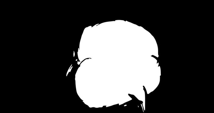 Graffiti speech bubble animation. Abstract modern Messaging sign street art decoration video, Discussion icon performed in urban painting style.