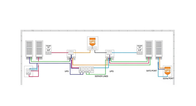 Electrical schematic diagram for industrial equipment control.