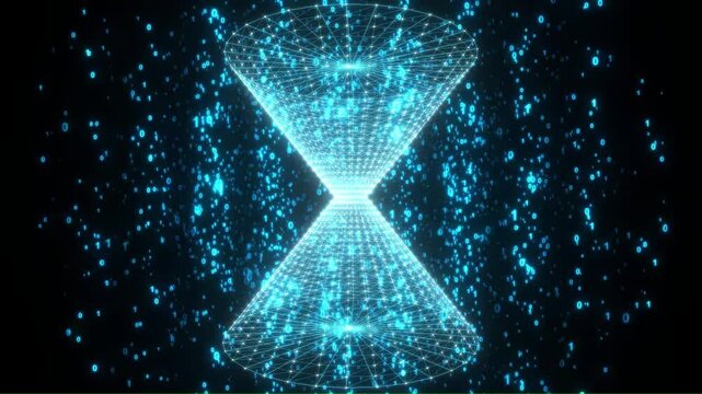 High quality 4K seamless abstract background loop.  Perfect for technology, AI, blockchain, internet network, and data visualization concepts.