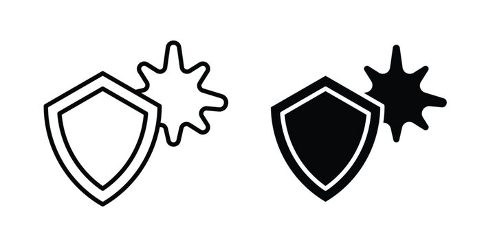 Stain resistance icon line vector set. Solid style icons