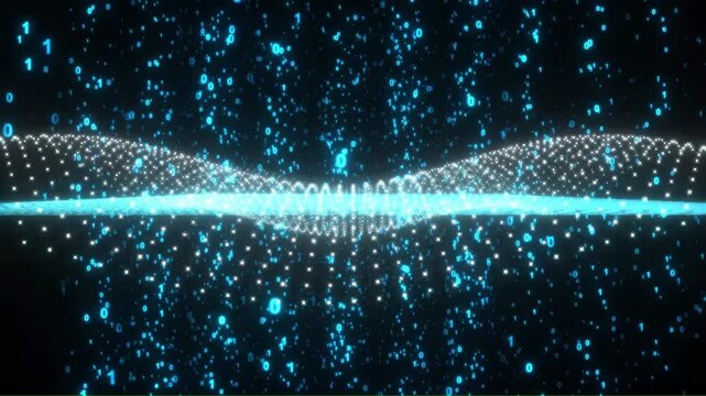 High quality 4K seamless abstract background loop. Perfect for technology, blockchain, internet network, and data visualization concepts.