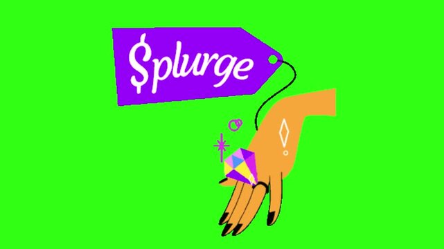 Splurge to diamond animation