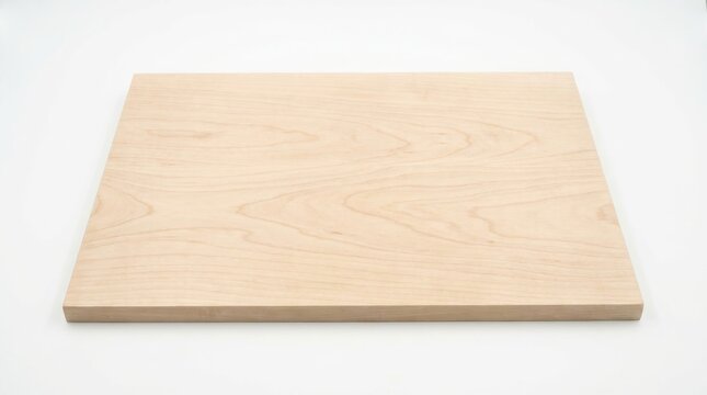 Smooth Pale Maple Wood Surface with Subtle Grain Texture, Natural Light and Clean Backdrop