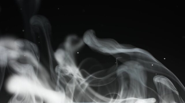 Smoke and Particles on Black