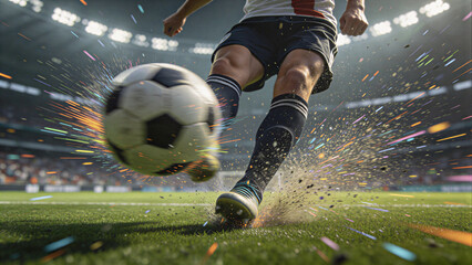 Fototapeta premium Illustration elements for football and World Cup design