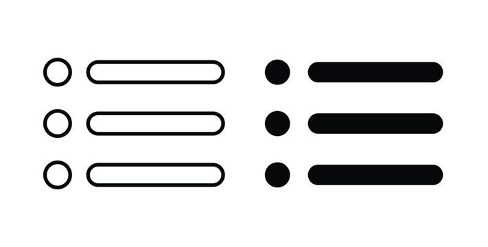 Menu icon symbol for web and ui. Vector icon