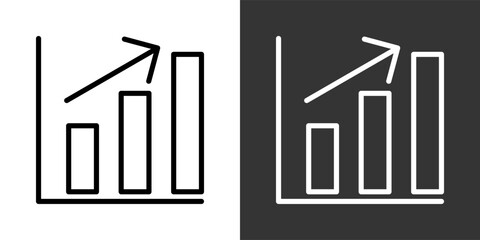 Obraz premium Business White And Black Icon Set Multiple Style Collection Pack Vector Illustration