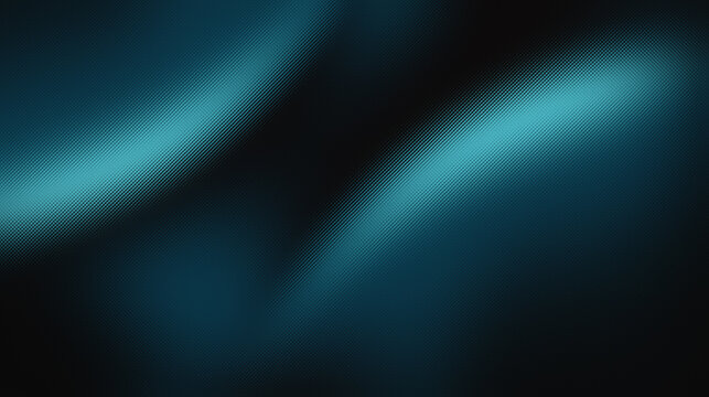 A deep black color with shades of petrol blue and cyan. The color transition flows smoothly, following the curves of the waves beneath the textured layer.