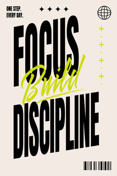 Bold Cream Focus Build Discipline Art