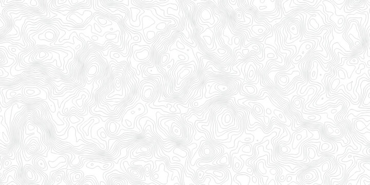 Minimal wave area topography map white background. black line wireframe isolate location diagram world map texture design .