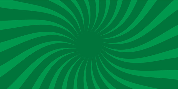 Sunburst background. Green sunbeam. Wallpaper with green sun burst.