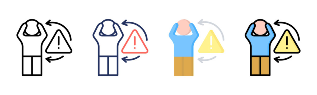 Problem icon set multiple style collection