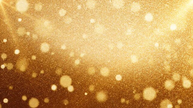  Elegant vertical gold background with soft floating bokeh lights and a smooth gradient transition moving slowly across the frame