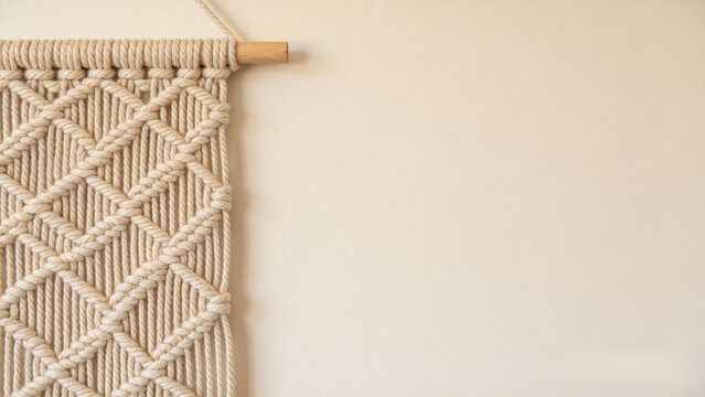 Macrame wall hanging cotton