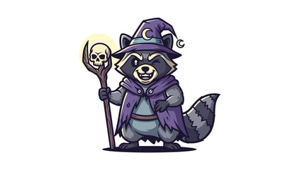 Fototapeta premium Wizard raccoon