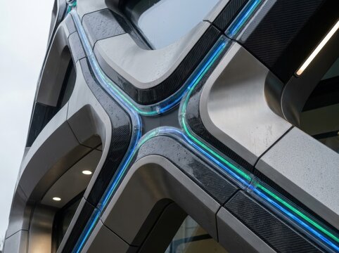 Modern Building Facade Detail-(Detail Fasad Bangunan Modern)