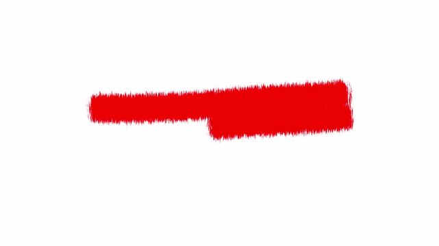  Brush texture, Paint the white brush background and your text with an alpha channel. Black line brush strokes animation footage for video effect element
