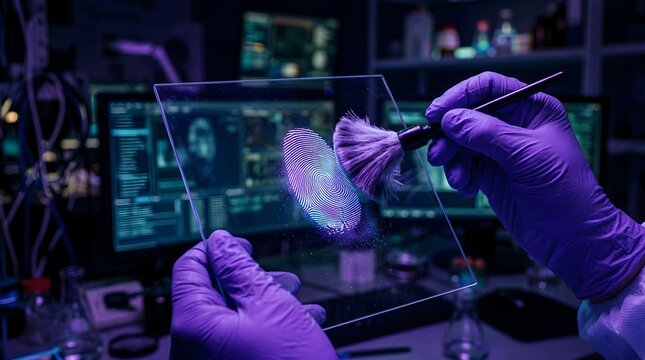 Fingerprint analysis in lab