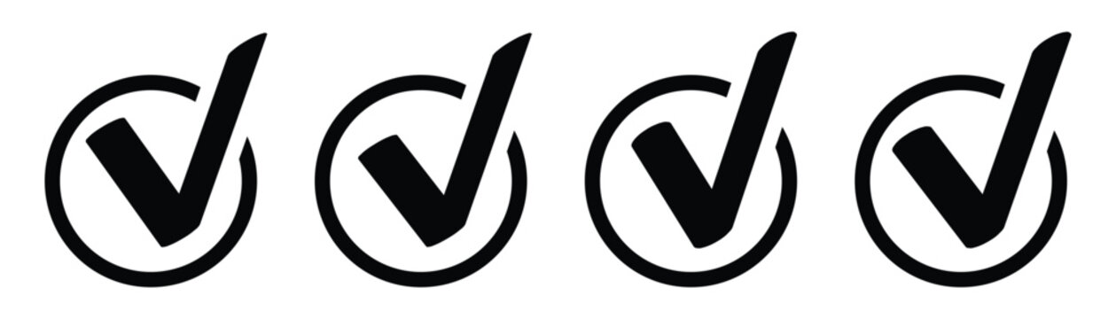 Check box icon with correct, accept checkmark icons tick box checked. Approve symbol. Isolated checkmark symbol,  accept checkmark icons tick box checked. eps10.
