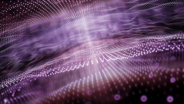 abstract pink and purple particle background. Digital particle. Bokeh. Depth and Field. 4K	
