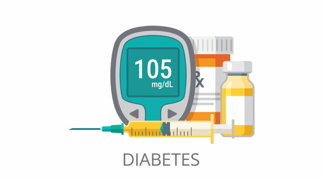 Diabetes management with blood glucose meter and insulin