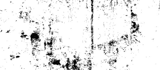 Fototapeta premium Black and White Grunge Distressed Texture Overlay Vector Design Element