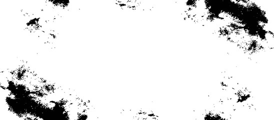 Fototapeta premium Abstract Grunge Splatter Overlay Texture Black and White