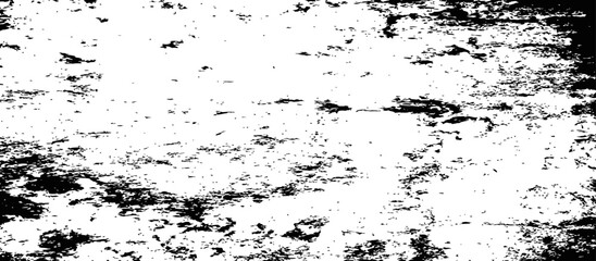 Fototapeta premium Black and White Grunge Overlay Texture Vector Background Abstract Distressed Scratched Rough Surface Graphic Element