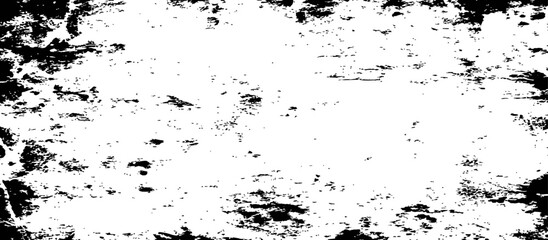 Fototapeta premium Distressed Grunge Black White Texture Overlay Vector Background