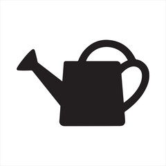 Black Watering Can Silhouette Icon for Gardening, Plants and Horticulture   © MasumStock